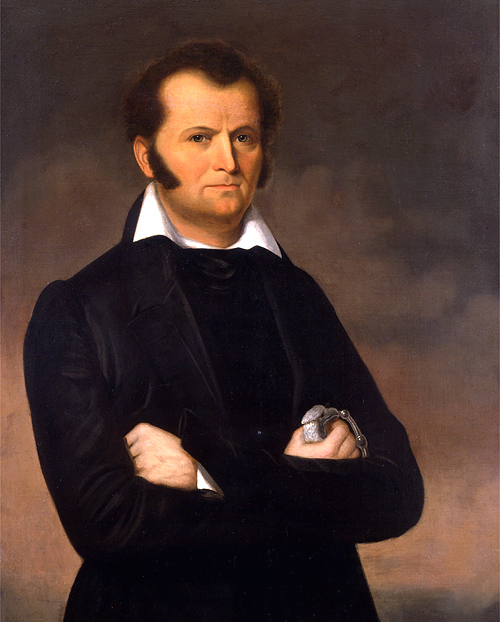 Lifetime oil portrait of James Bowie