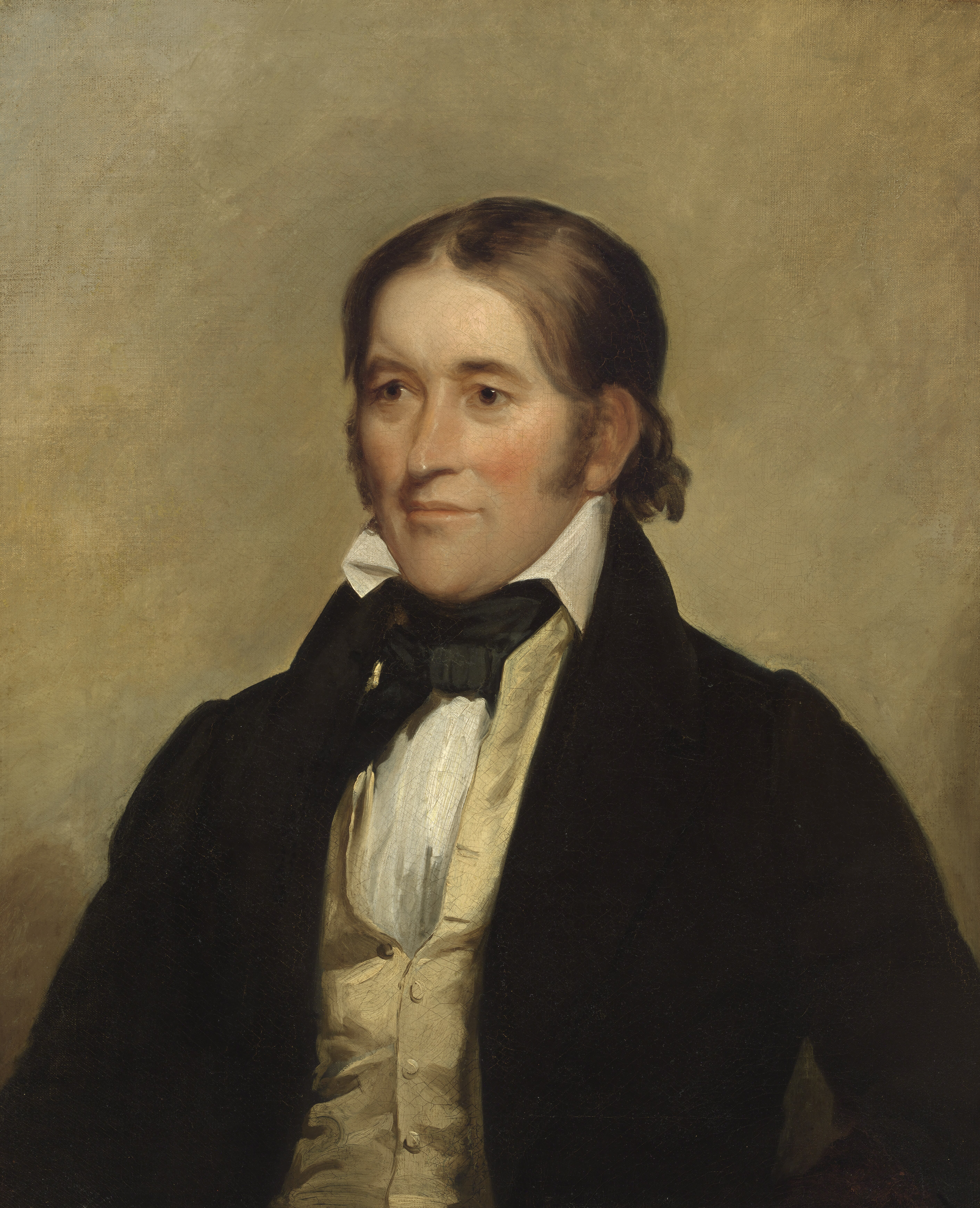 David Crockett painted from life by Chester Harding in 1834